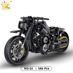 HUIQIBAO 1:8 Classic Motorbike Building Blocks High-tech Model Moto City Racer Bricks Toy for Kid Boy Children Adult MOC Car Set - CADA BRICKS®