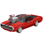Mould King 10112 Technical Car Building Block The Red Charger Sport Racing Car Model Assembly Brick Toys Kids Christmas Gift
