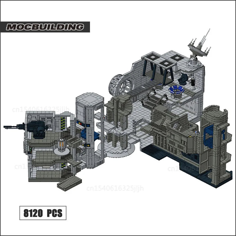 Space Battle Station MOC Building Blocks Movie Diorama Base Architecture Technology Bricks Collection Model Toys Xmas Gifts