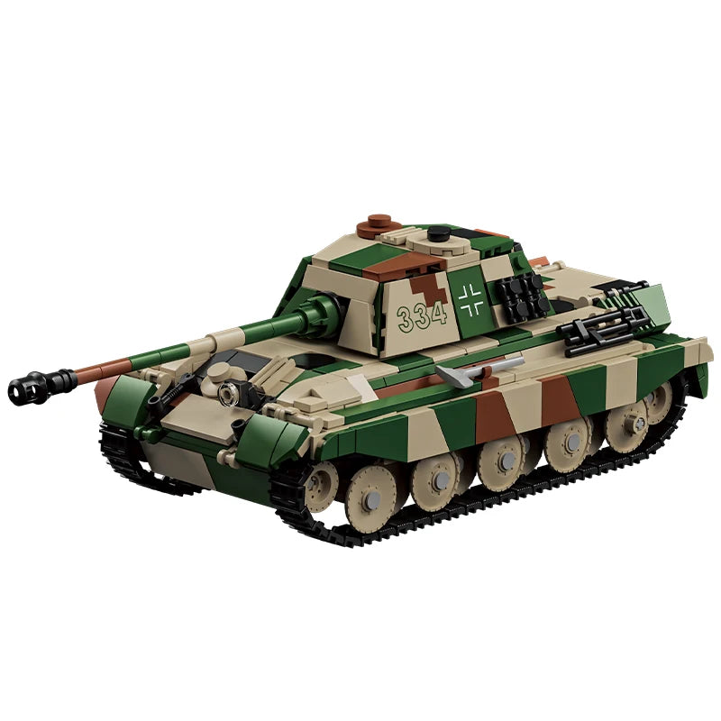 World War 2 WW2 Army Military Soldiers SWAT Leopard 2A7 Main Battle Tank Assemble Building Blocks Bricks Children's Toys Gift - CADA BRICKS®