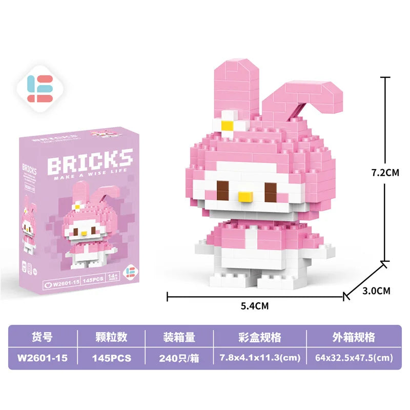 Disney Small Granular Building Model Toy Cartoon Character Stitch, SpongeBob Mini Block Toy Christmas Gift for Children - CADA BRICKS®