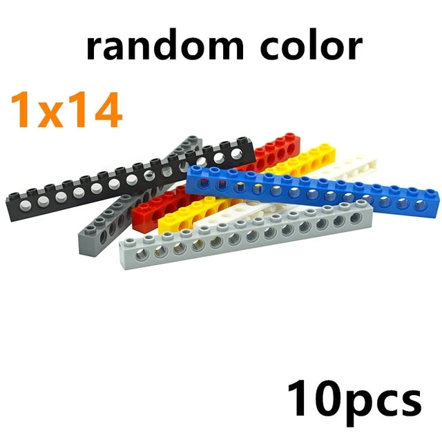 Technical Building Block MOC Combination Studded Long Beam with Hole Thick Bricks Compatible 3703 32018 3895 2730 3894 3701 3700 - CADA BRICKS®