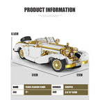 Technisch Origineel Retro Nostalgisch Klassiek Auto Bouwsteen Model Compatibel High-Tech Bakstenen Auto Ornamenten Speelgoed voor Kinderen Cadeau