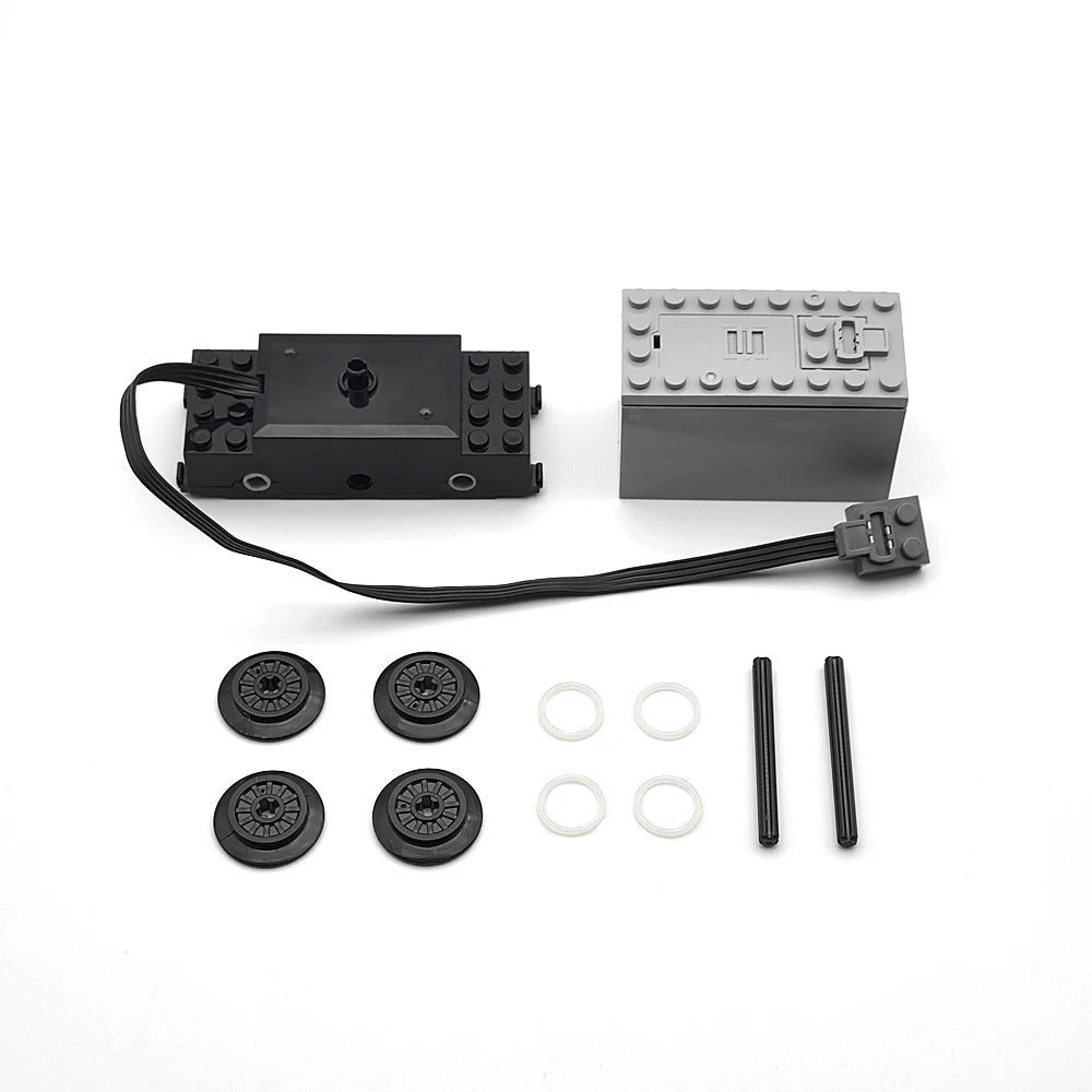 City train building blocks DIY modified accessories, creative MOC assembly track train carriage expansion set, base, wheel parts - CADA BRICKS®