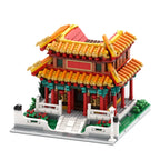 Gobricks MOC City Chinese Famous Architecture Chinese Temple Model Building Blocks set Vintage Temple Tower DIY Bricks Kids Toy