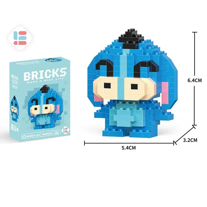 Disney LiLo Stitch Toys Building Blocks Pokeman Pikechu lega Anime Cartoon Character Model Building Blocks Toy for children Gift - CADA BRICKS®