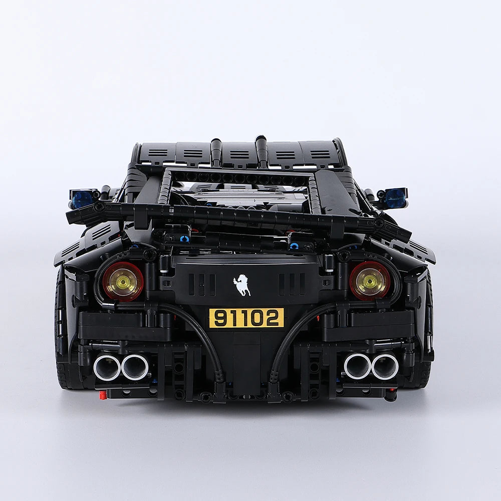 Super Racing Car F12 Model Building Blocks Classic Cars Black Knight 1:8 Size Assembly Set Bricks Technical Kid Toys For Gifts