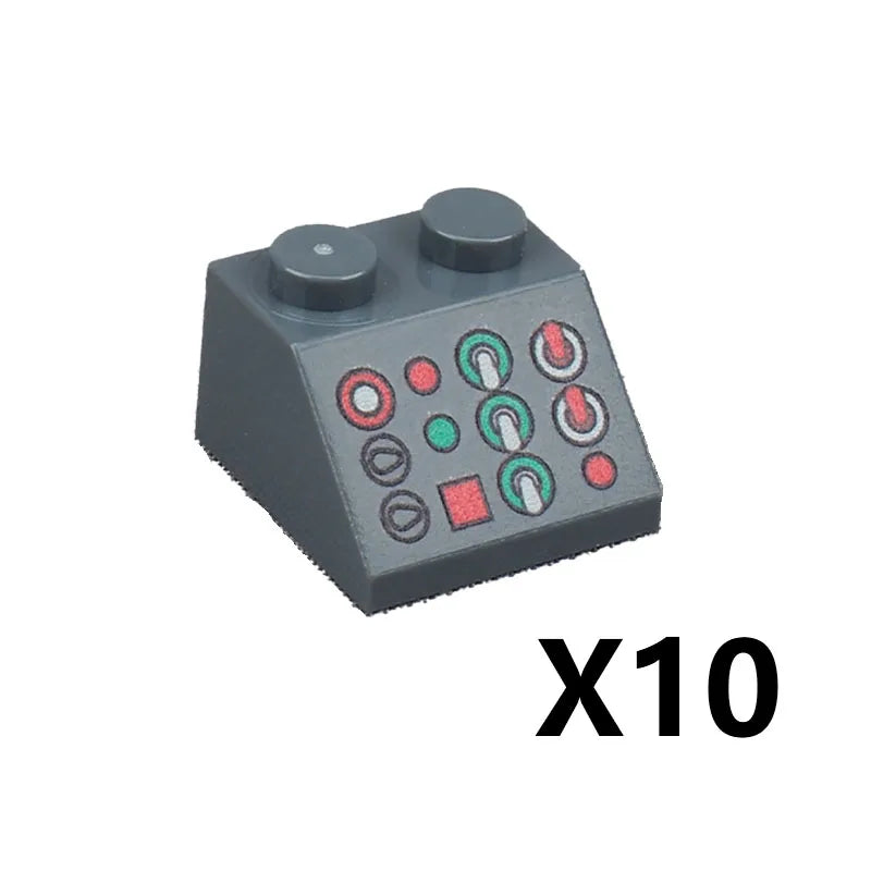 City Printed Accessories Building Blocks Computer Controller Monitor Keyboard Dashboard Mobile Phone Radio Mini Bricks Kids Toys - CADA BRICKS®