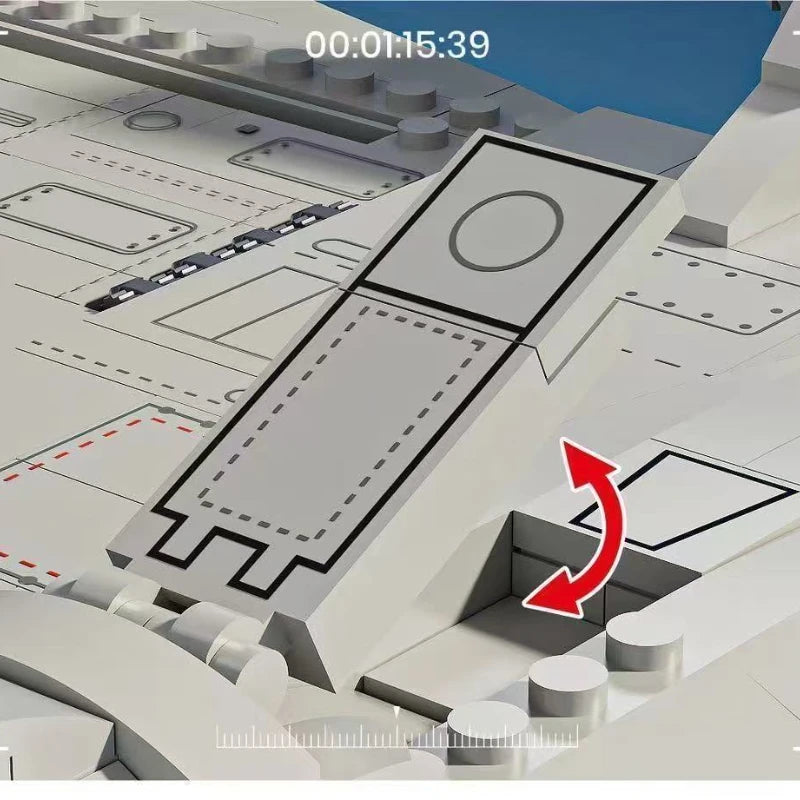 1186PCS Military Fighter Building Blocks J-15 Flying Shark Aircraft Building blocks Fighter Model Aircraft Toy Boy's Kids Gift - CADA BRICKS®