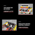 YC23043 Racing Sport Retro Rally Car 1:8 MOC Technical Building Blocks Assembling  Bricks Model Toys for Children Christmas Gift