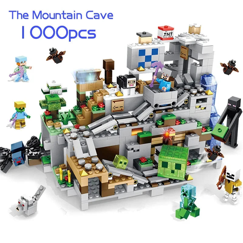 1315PCS Creative Mountain cave Model Building Blocks Bricks Children Toys - CADA BRICKS®