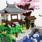 Peach Blossom Pond Building Blocks Toys Set: Traditional Chinese Architecture, Stylish Home Decor, Unique Gift for & Collectors - CADA BRICKS®