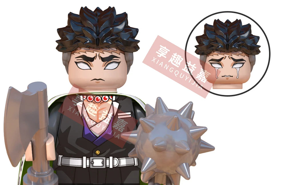 WM blocks 6116 6137 6138 Demon Slayer Tanjirou Nezuko Inosuke Zenitsu Giyuu Rengoku Uzui Tengen anime bricks building blocks