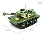 World War 2 WW2 Army Military Soldiers SAWT Soldiers The King Tiger Heavy Tank DIY Model Building Blocks Bricks Children'S Toys - CADA BRICKS®