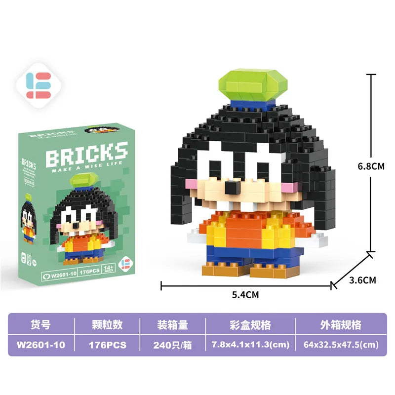 Disney Small Granular Building Model Toy Cartoon Character Stitch, SpongeBob Mini Block Toy Christmas Gift for Children - CADA BRICKS®