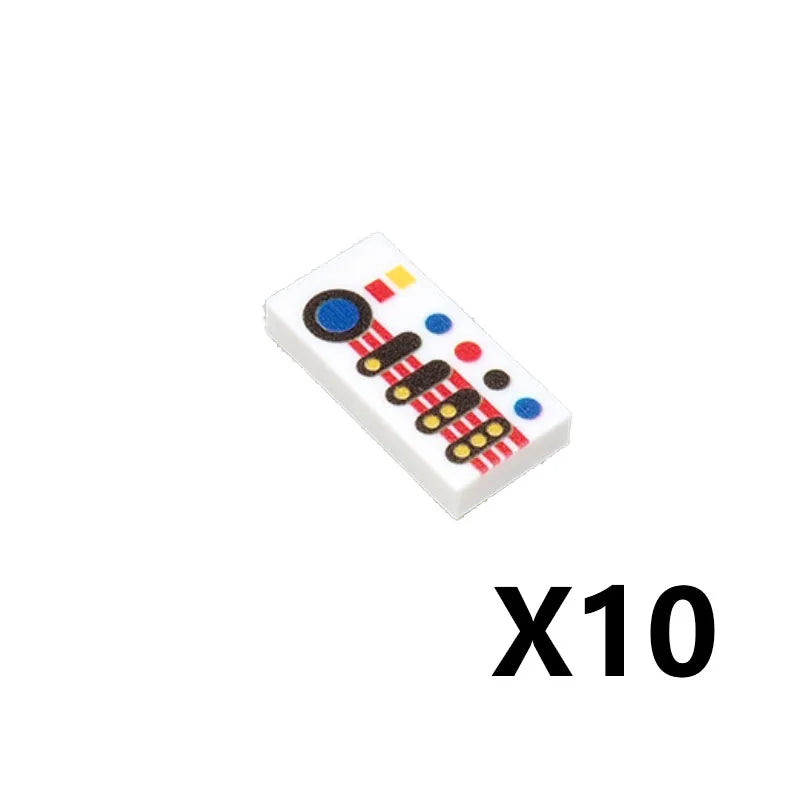 City Printed Accessories Building Blocks Computer Controller Monitor Keyboard Dashboard Mobile Phone Radio Mini Bricks Kids Toys - CADA BRICKS®