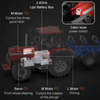Cada 1:17 514c 1675 Stück Stadt Fernsteuerung Multifunktionales Landwirtschaftliches Fahrzeug Bausteine RC LKW Bausteinspielzeug Jungen Geschenke