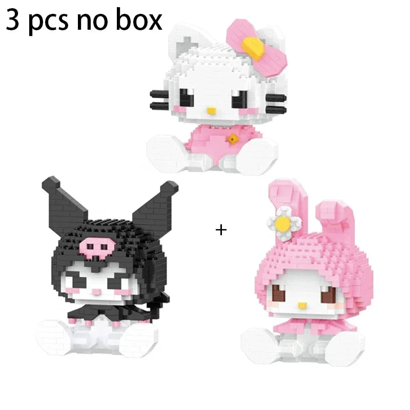 KEEPPLEY Sanrio Anime Hello Kitty My Melody Cinnamoroll Pompompurin Kuromi Building Blocks Girl Kid Holiday Christmas Gift - CADA BRICKS®