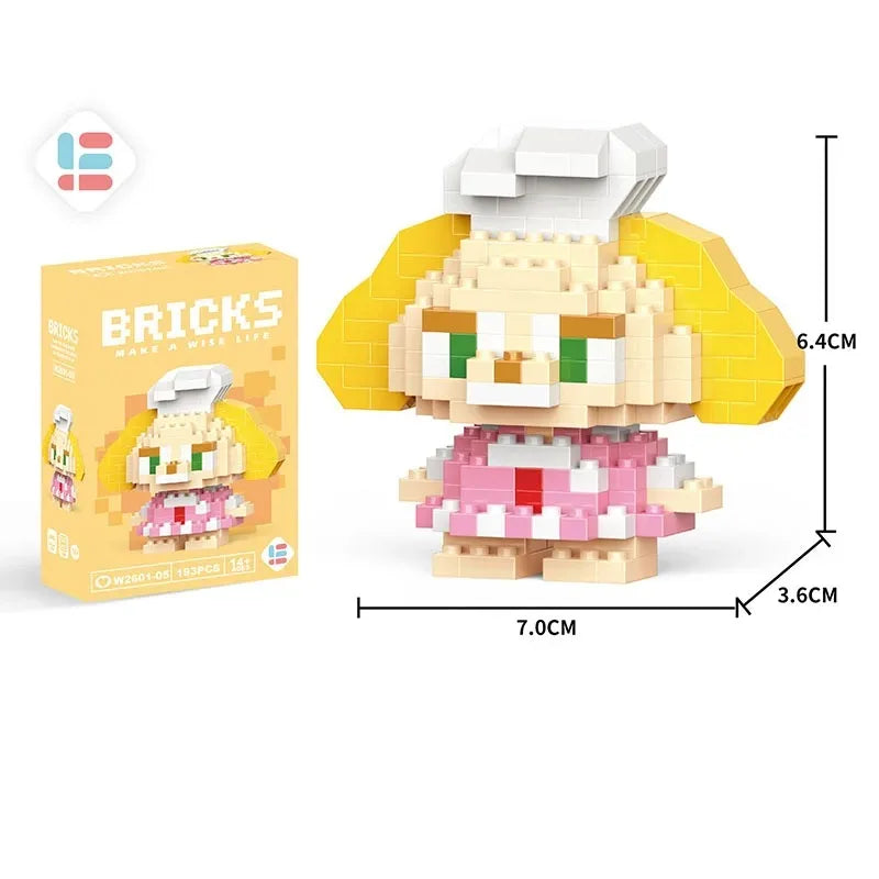 Disney LiLo Stitch Toys Building Blocks Pokeman Pikechu lega Anime Cartoon Character Model Building Blocks Toy for children Gift - CADA BRICKS®