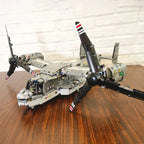 WW2 Technical Electric Osprey Transport Aircraft Building Blocks High-Tech Sets Military Fighter Bricks Boys Toys for Kids Gifts - CADA BRICKS®