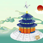 Creative China Historical Ancient Architecture Hall of Prayer for Good Harvest Building Block Heaven Temple Model Sets Brick Toy