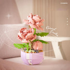 DIY Potted Plants Model Flower Succulents Building Blocks Everlasting Flower Bonsai Tree Gardens Romantic Bricks Kids Kits Toys