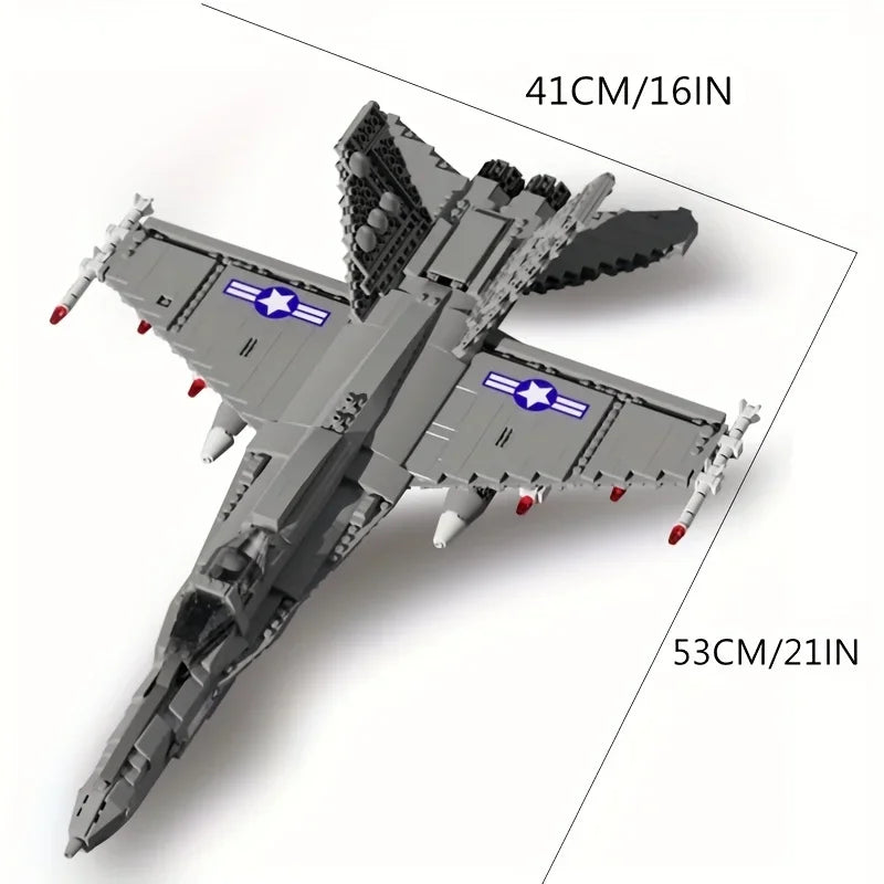 Aircraft Series F22 Fighter Building Blocks Model Famous WWII Military Airplanes MOC Bricks Sets Boys Toys Gifts For Childrens - CADA BRICKS®