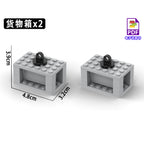 City Construction Building Blocks Set with Truck Crane Forklift Fuel Tank Transport Toy