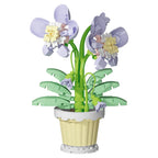 Building block flower simulation bouquet small particle assembly puzzle toy children's handmade DIY potted tabletop ornament