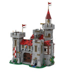 Regal Moat Kasteel Bouwstenen Set - Middeleeuws Vesting Architectuur Ontwerp Kit, Creatief Constructiespeelgoed voor Kinderen (2580STUKS)