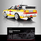 YC23043 Racing Sport Retro Rally Car 1:8 MOC Technical Building Blocks Assembling  Bricks Model Toys for Children Christmas Gift