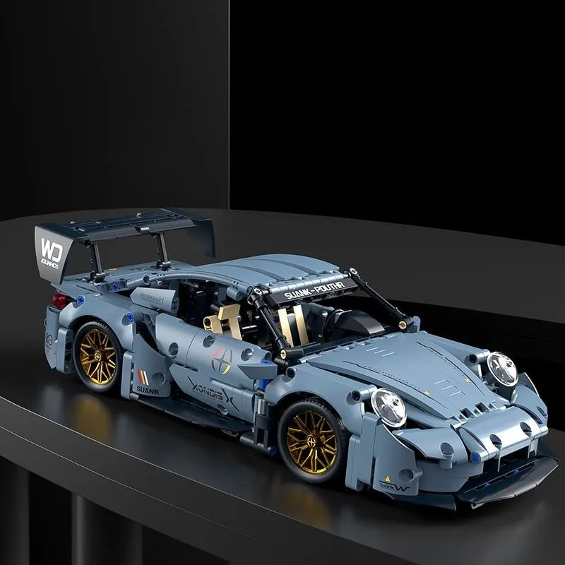 1200 PCS Technology 1:14  Supercar racing building blocks assembled brick car toy gift for boys birthday present