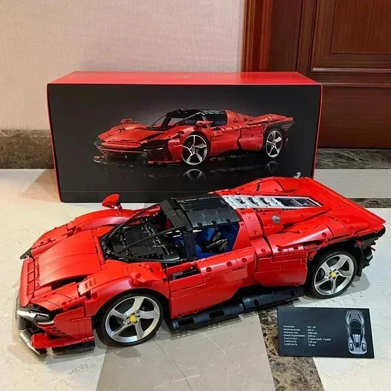 3778pcs technology car series SP3 supercar model building blocks mechanical DIY assembly toy gift for adult&kid house Decoration