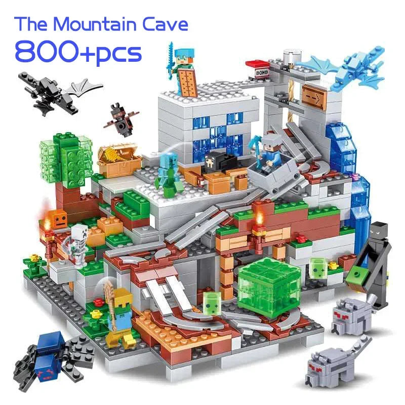 1315PCS Creative Mountain cave Model Building Blocks Bricks Children Toys - CADA BRICKS®