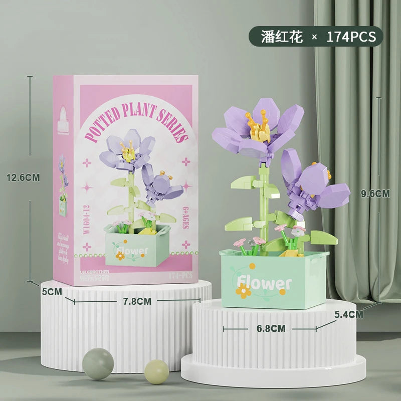 Bouquet Flower Mini Diy Building Block Toys for Children Bricks Blocks for Adults Constructor Micro Bricks Construction Set Gift - CADA BRICKS®