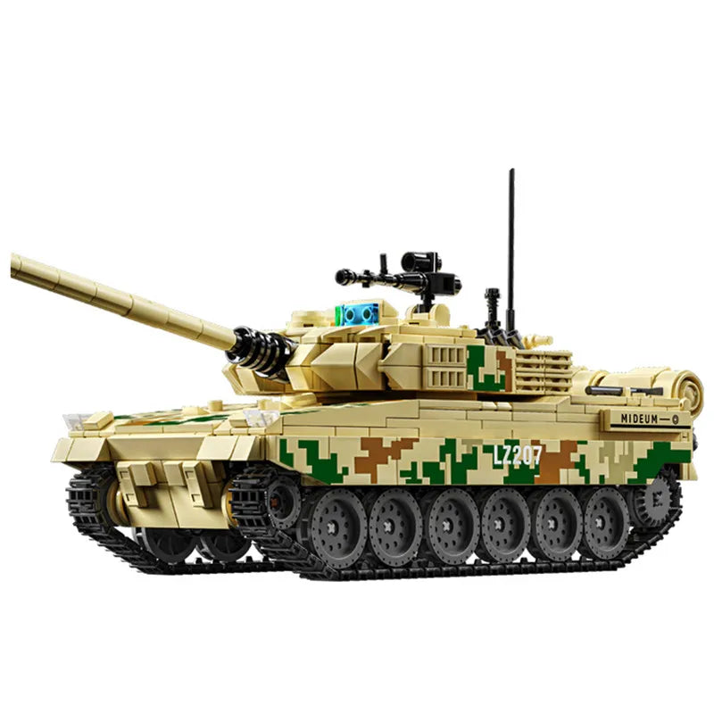 World War 2 WW2 Army Military Soldiers SWAT Leopard 2A7 Main Battle Tank Assemble Building Blocks Bricks Children's Toys Gift - CADA BRICKS®