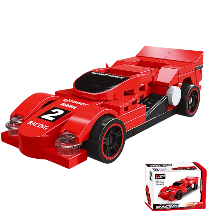 DIY Racing Car Bus Engineering Vehicle Ambulance Pull Back Model Building Blocks Brick Toys Children Boys Compatible With Lego