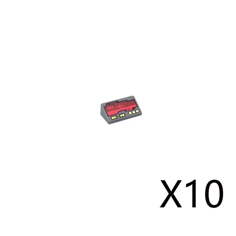 City Printed Accessories Building Blocks Computer Controller Monitor Keyboard Dashboard Mobile Phone Radio Mini Bricks Kids Toys - CADA BRICKS®