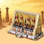 MOC 2025 Nuovo Set di Blocchi da Costruzione Piramide Faraonica Egizia Antica Architettura Tempio del Deserto Mummia Puzzle di Mattoni Giocattoli Regalo per Bambini