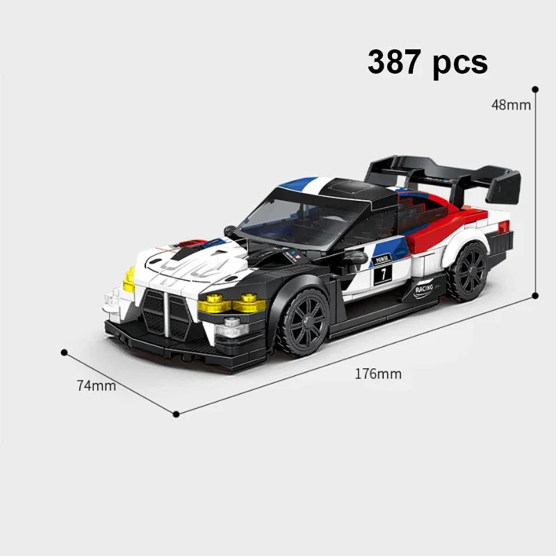 Moc Speed Champion Technical Car City Vehicle Racing Car Building Blocks Sports Car Garage Carro Rennau Voiture Creative Toys - CADA BRICKS®