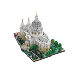 MOC Saint Paul's Cathedral 1:800 Building Blocks Famous Medieval Gothic Architectural Style Model Bricks Toys Gift