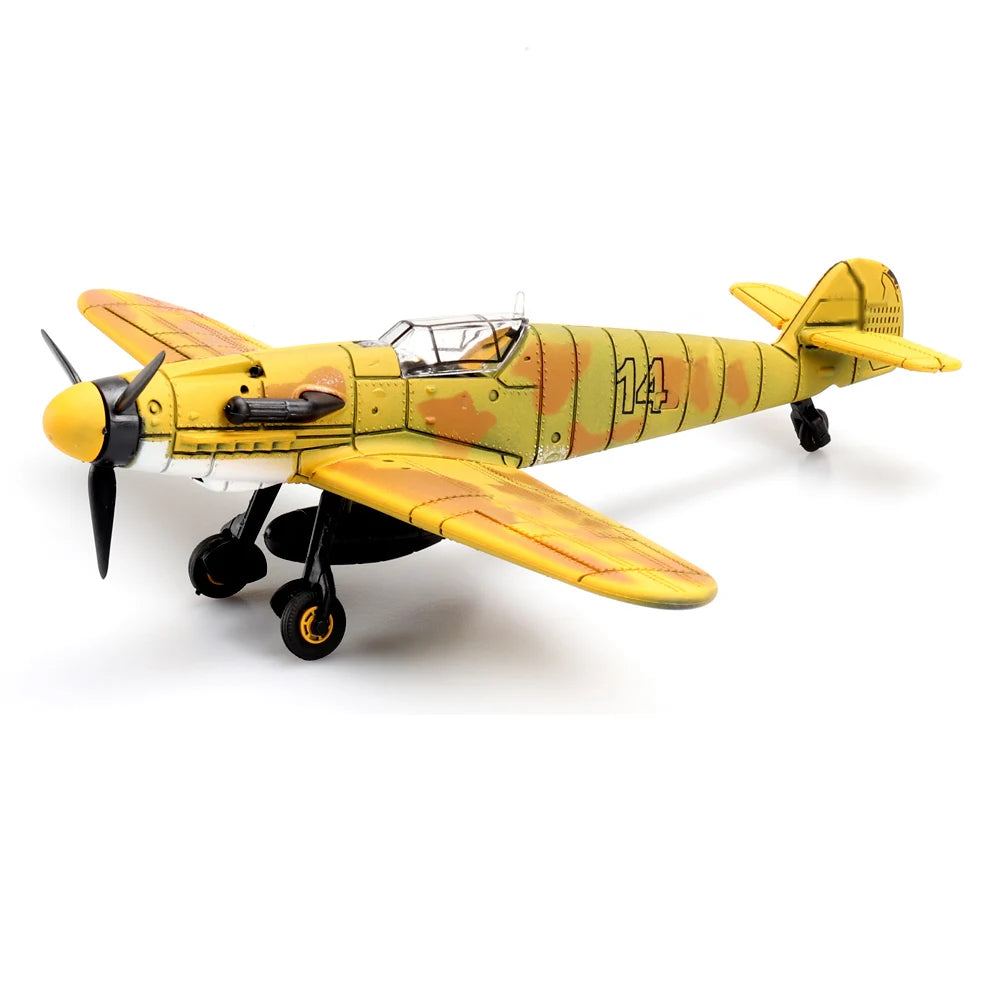 ViiKONDO Vliegtuig Speelgoed Model Bouwpakket 1/49 WOII Duitse BF109 Jachtvliegtuig Oorlogsplane Doe-Het-Zelf Montage Plezier Kind Vliegtuig Cadeau Kantoordecoratie