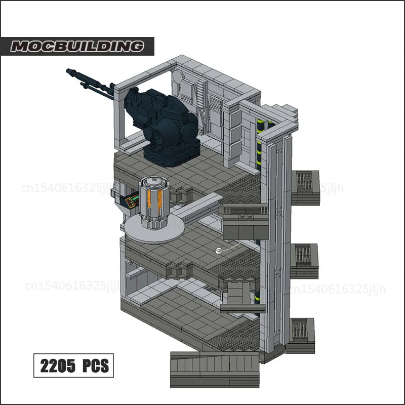 Space Battle Station MOC Building Blocks Movie Diorama Base Architecture Technology Bricks Collection Model Toys Xmas Gifts