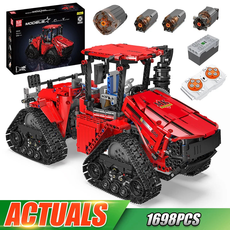 Mould King 18020 Technical Car Toys MOC-35270 APP&RC Pneumatic Crawler Tractor Building Block Brick Set Kids Christmas Gift - CADA BRICKS®