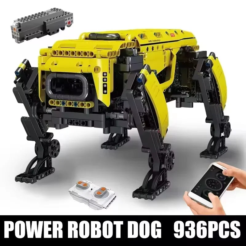 MOULD KING 15066/15075 Technical Robot Toys Motorized Boston Dynamics Big Dog Model AlphaDog Building Blocks Bricks Kids Gifts