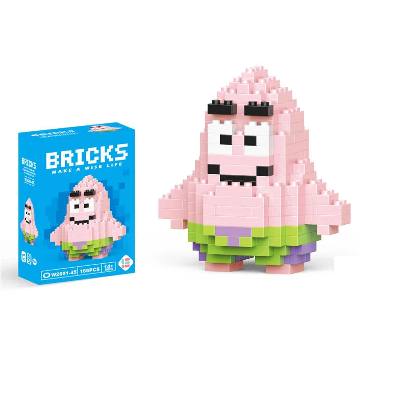 Disney Small Granular Building Model Toy Cartoon Character Stitch, SpongeBob Mini Block Toy Christmas Gift for Children - CADA BRICKS®