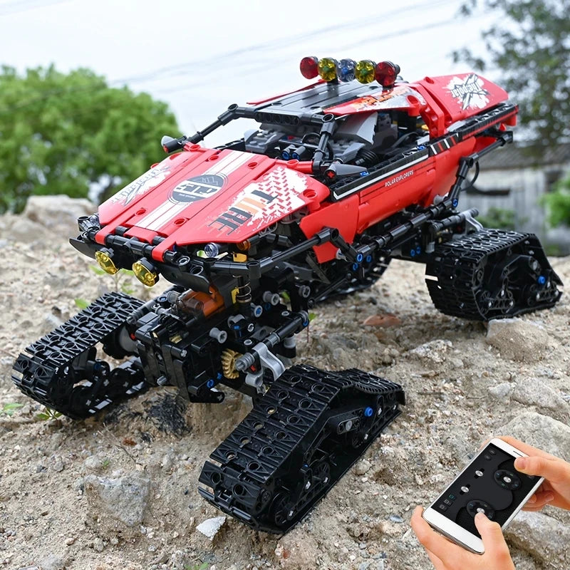 MOULD KING 18010 High-Tech Car Building Toys MOC RC Polar Exploer Model Truck Assembly Bricks Toys For Kids DIY Christmas Gifts