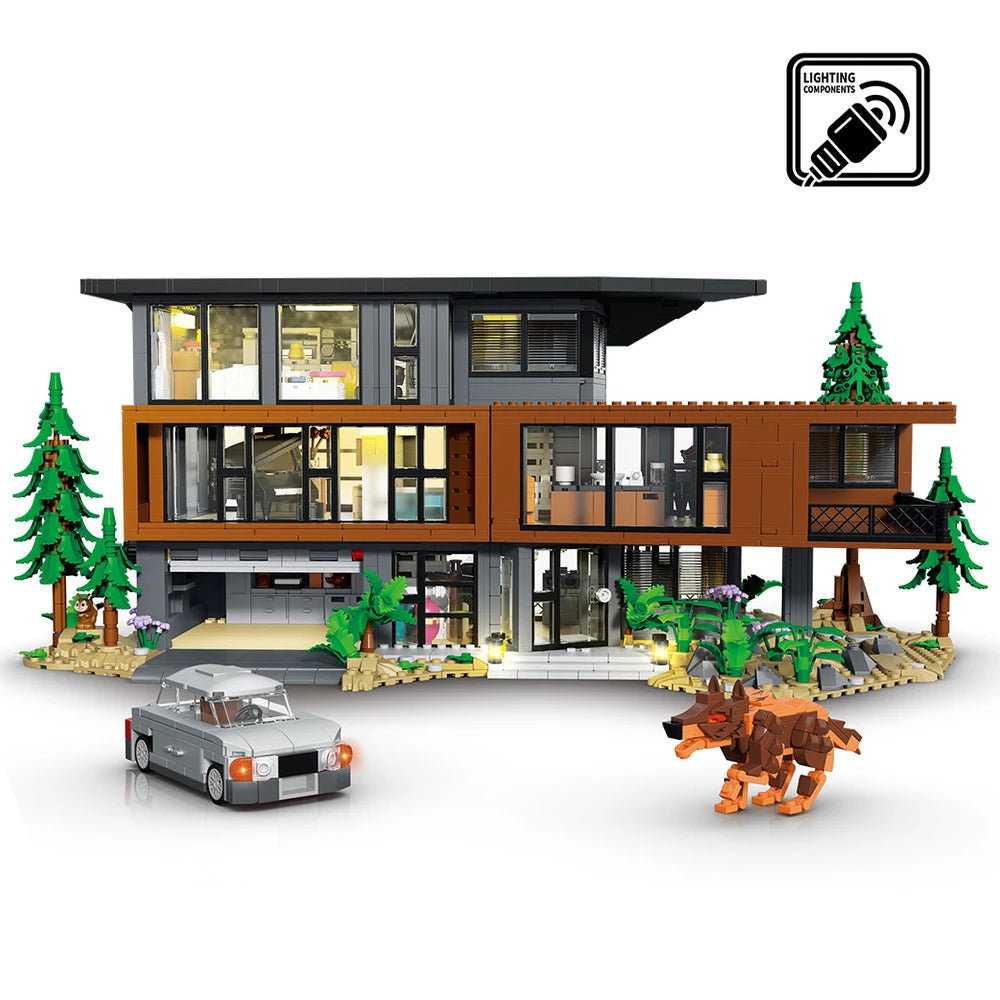IN STOCK MOC Idea Construction Cullen House Building Blocks Model Hawke Villa Bricks Assembling Toys for Children Gift Set