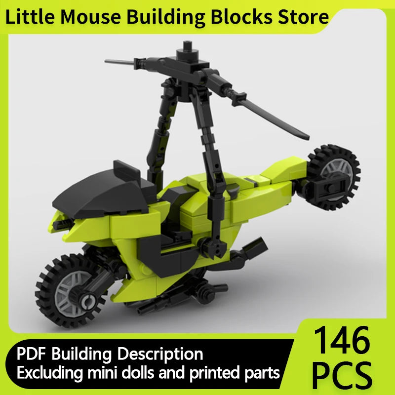 Popular Anime Car Model MOC Building Bricks Masked Special Vehicle Modular Technology Gifts Holiday Assemble Children Toy Suit - CADA BRICKS®