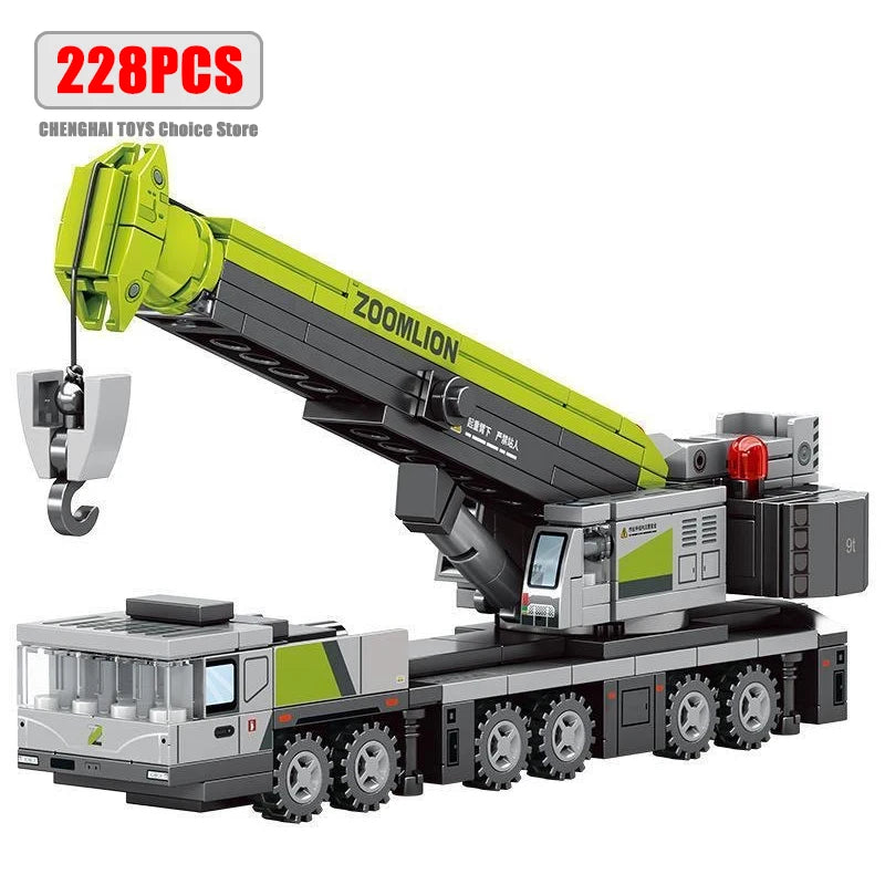 City Engineering Trucks Building Blocks Crane Bulldozer Excavator Childrens Car Construction MOC Bricks Sets Toys For Kids Gifts